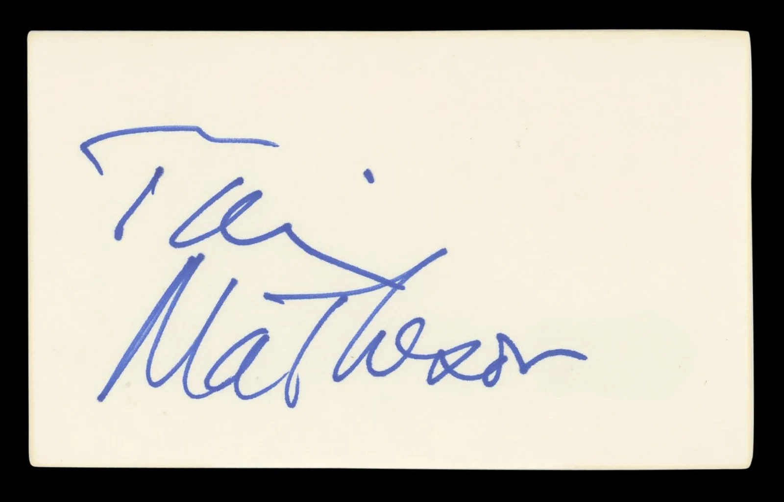 Tim Matheson — Tim Matheson Hart of Dixie Authentic Signed 3x5 Index Card BAS #BL96684, image 4