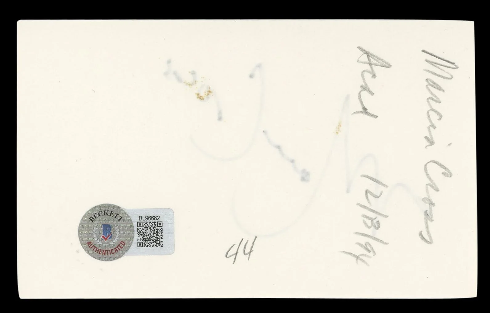 Marcia Cross — Marcia Cross Desperate Housewives Authentic Signed 3x5 Index Card BAS #BL96682, изображение 5