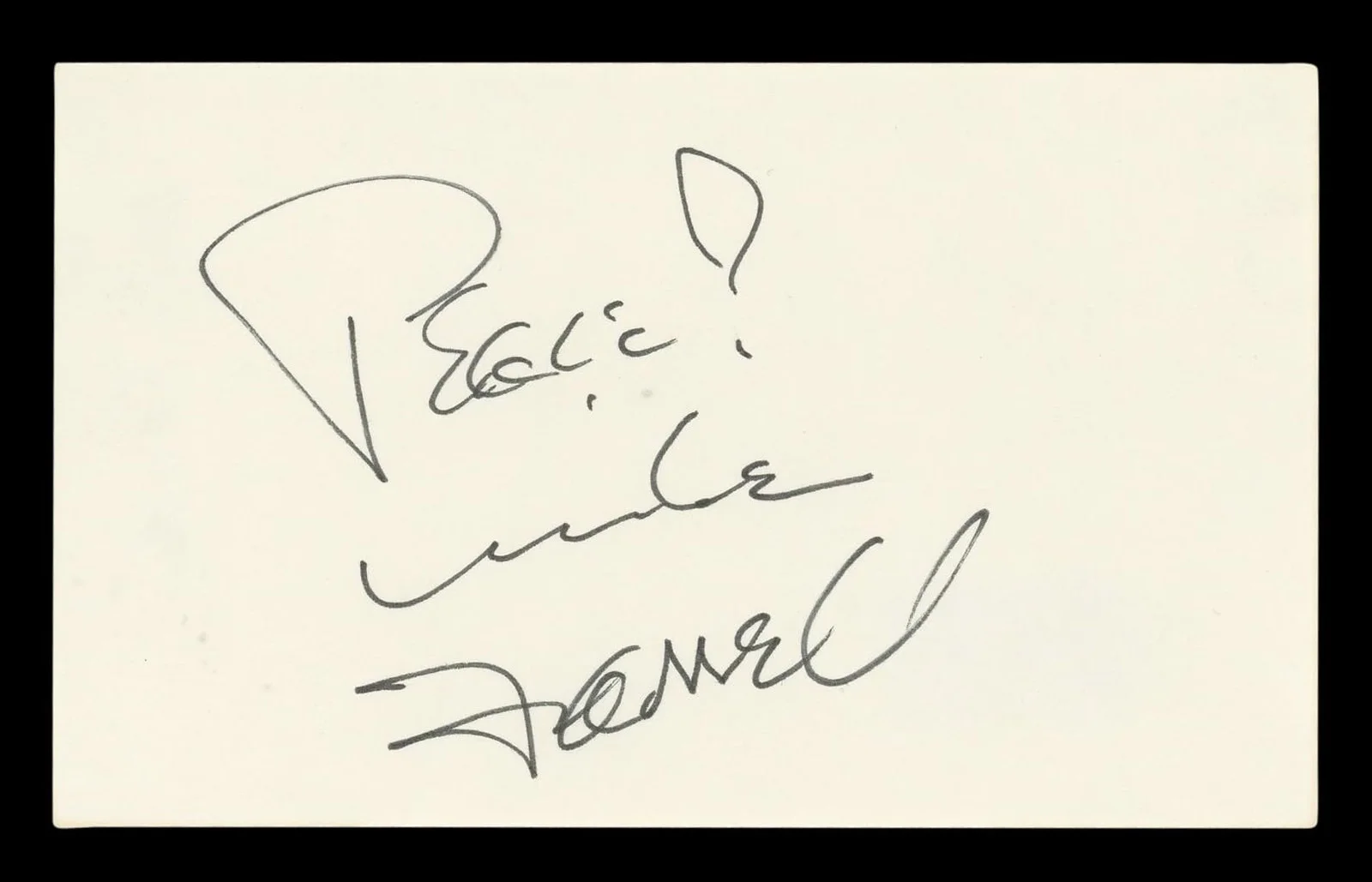Mike Farrell — Mike Farrell M*A*S*H "Peace!" Authentic Signed 3x5 Index Card BAS #BL96775, image 4