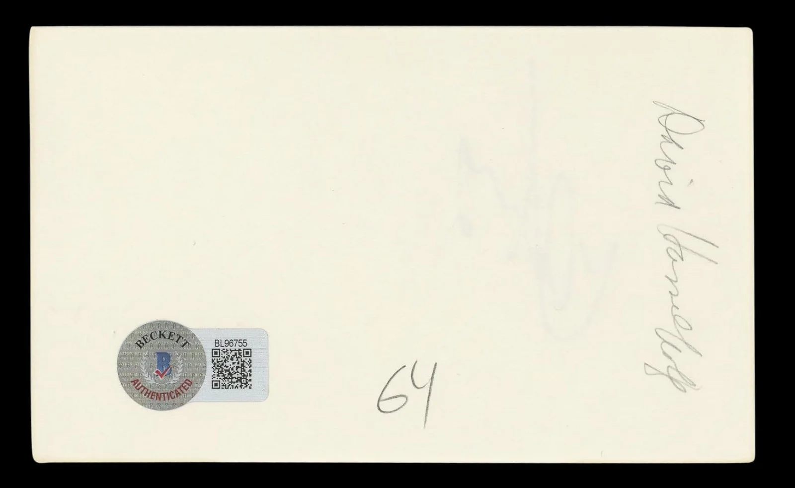 David Hasselhoff — David Hasselhoff Knight Rider Authentic Signed 3x5 Index Card BAS #BL96755, image 5