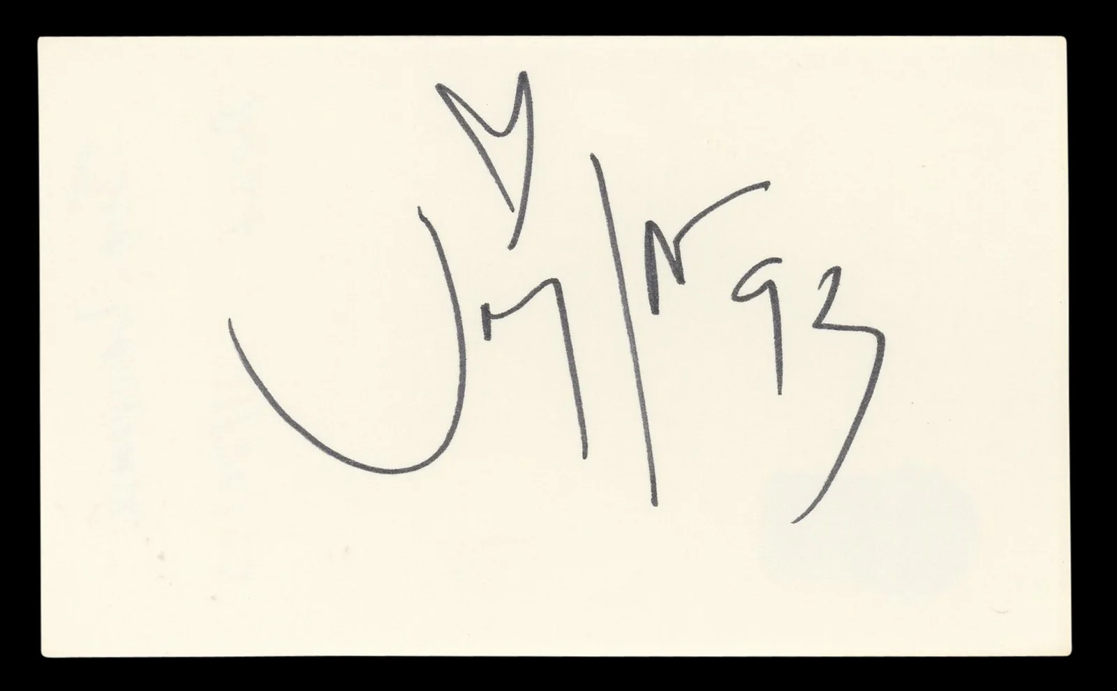 Joey Lawrence — Joey Lawrence Blossom Authentic Signed 3x5 Index Card Autographed BAS #BL96645