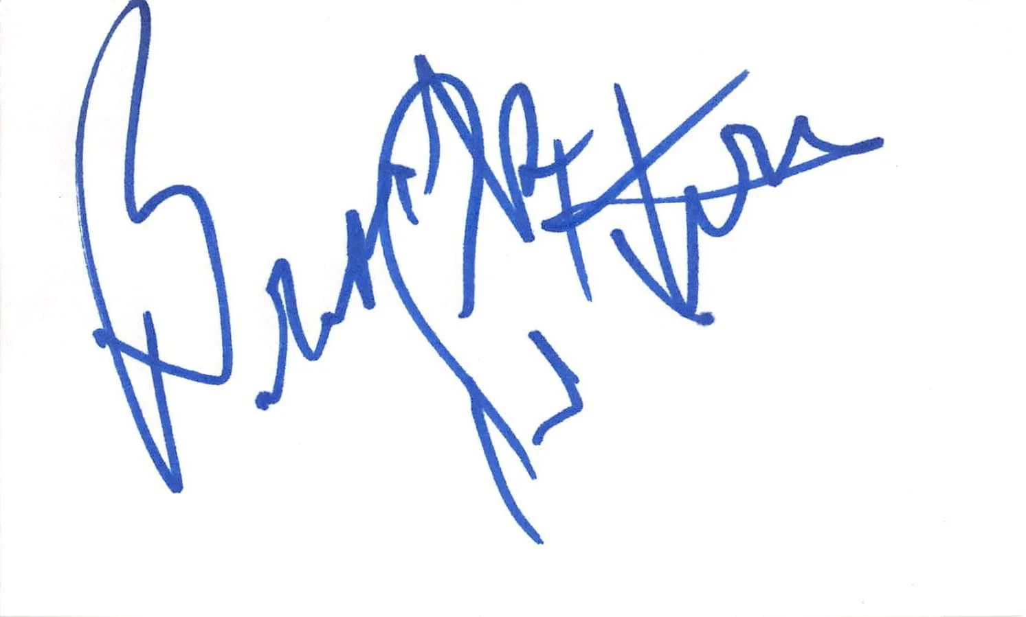 Brock Peters — Brock Peters Star Trek VI Authentic Signed 3x5 Index Card BAS #BL96218, изображение 4