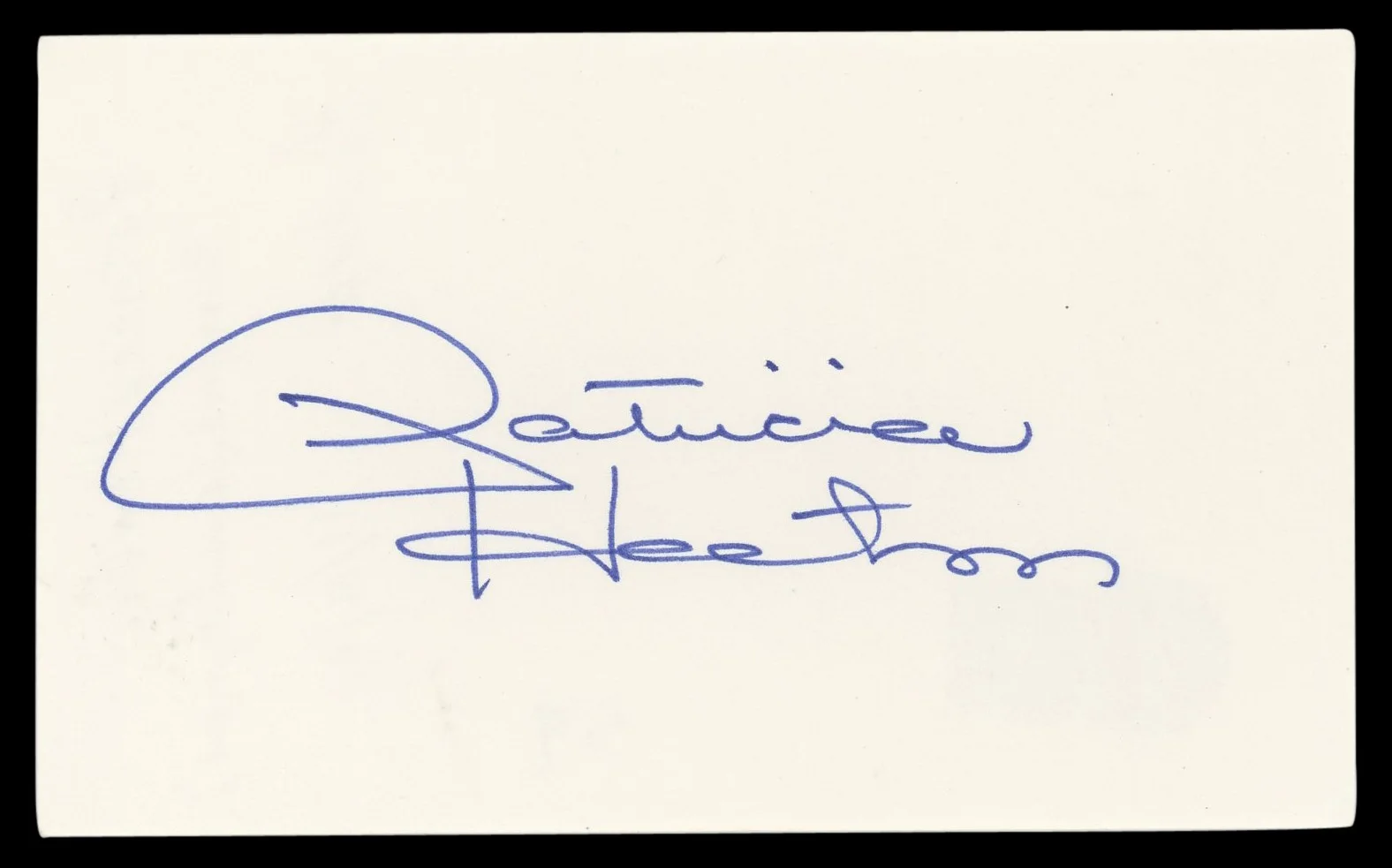 Patricia Heaton — Patricia Heaton Everybody Loves Raymond Signed 3x5 Index Card BAS #BL96351