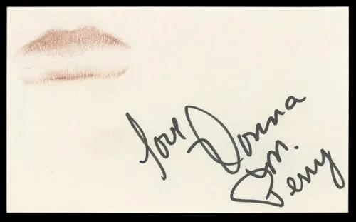 Donna M. Perry — Donna M. Perry Playboy "Love" Authentic Signed 3x5 Index Card BAS #BL98638, image 3