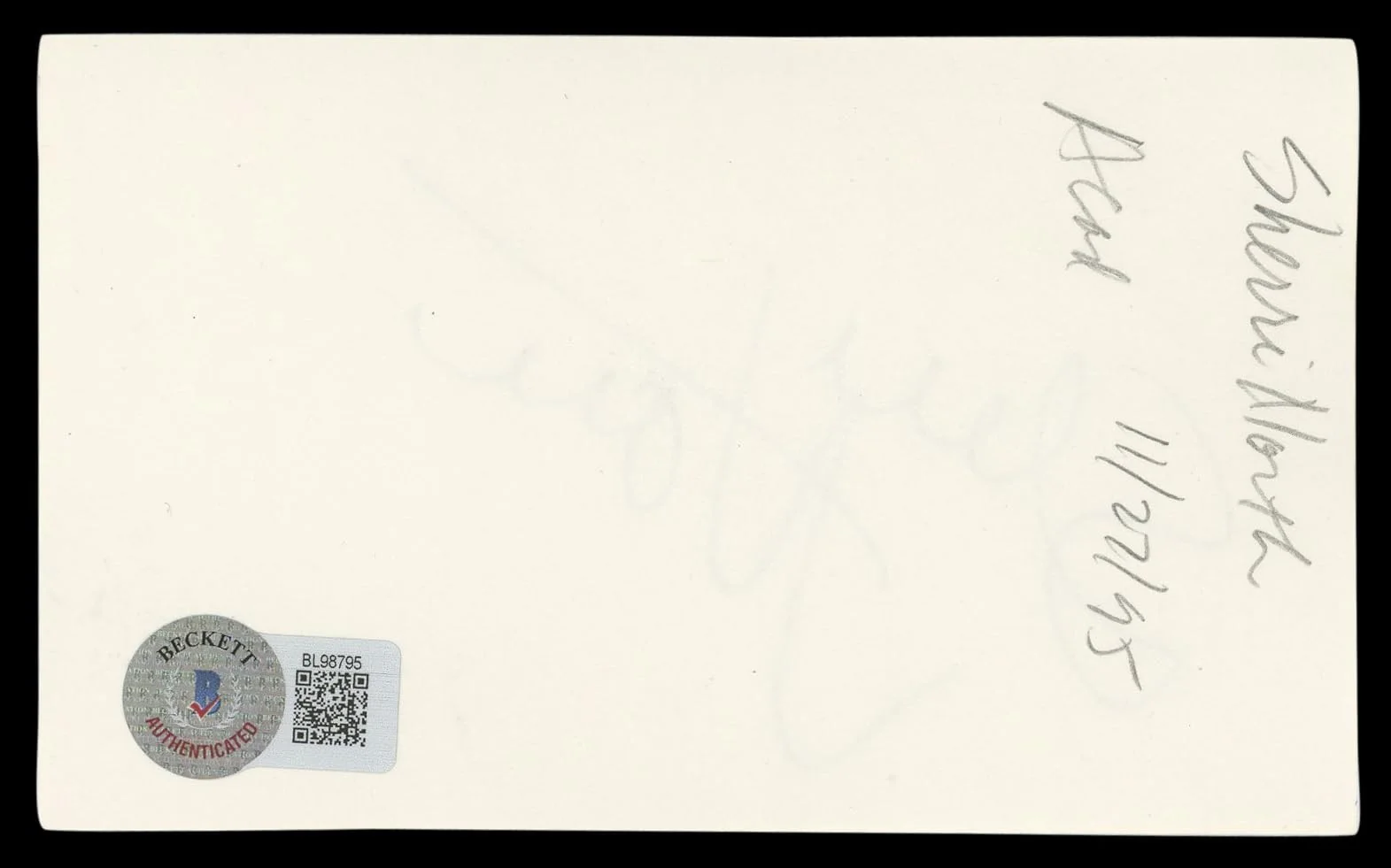 Sheree North — Sheree North Breakout Authentic Signed 3x5 Index Card Autographed BAS #BL98795, image 5