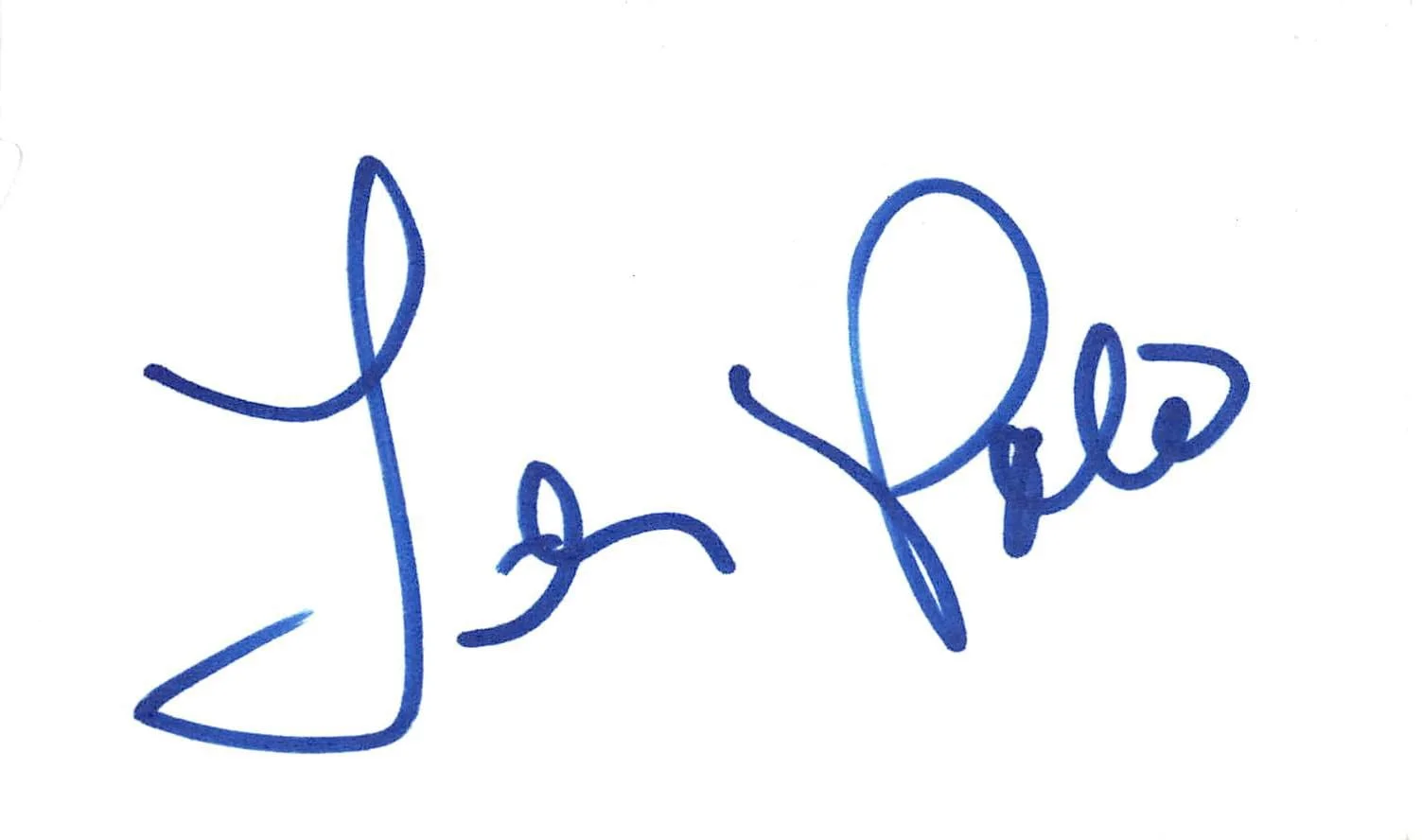 Teri Polo — Teri Polo Meet the Fockers Authentic Signed 3x5 Index Card BAS #BL96213, image 4