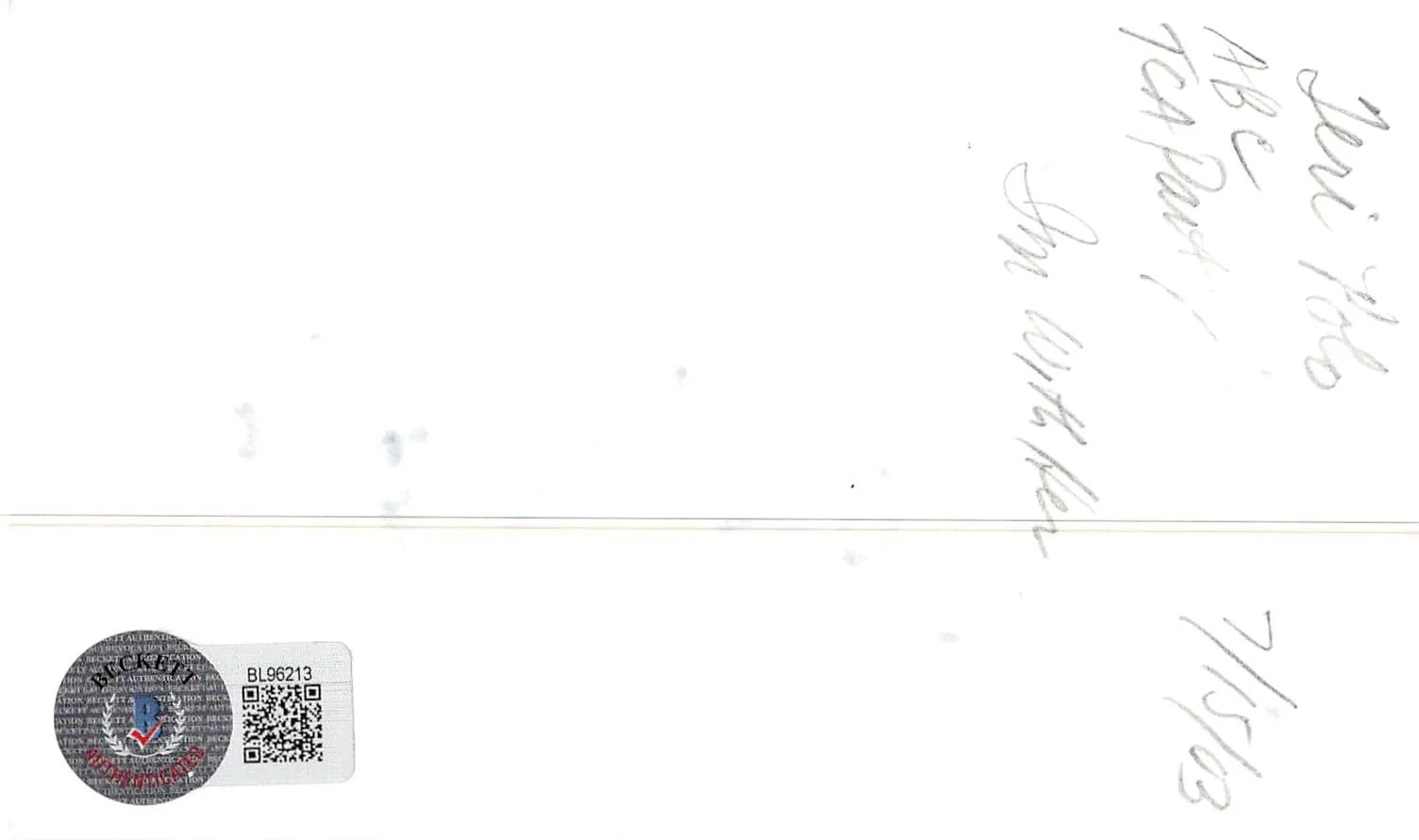 Teri Polo — Teri Polo Meet the Fockers Authentic Signed 3x5 Index Card BAS #BL96213, image 5