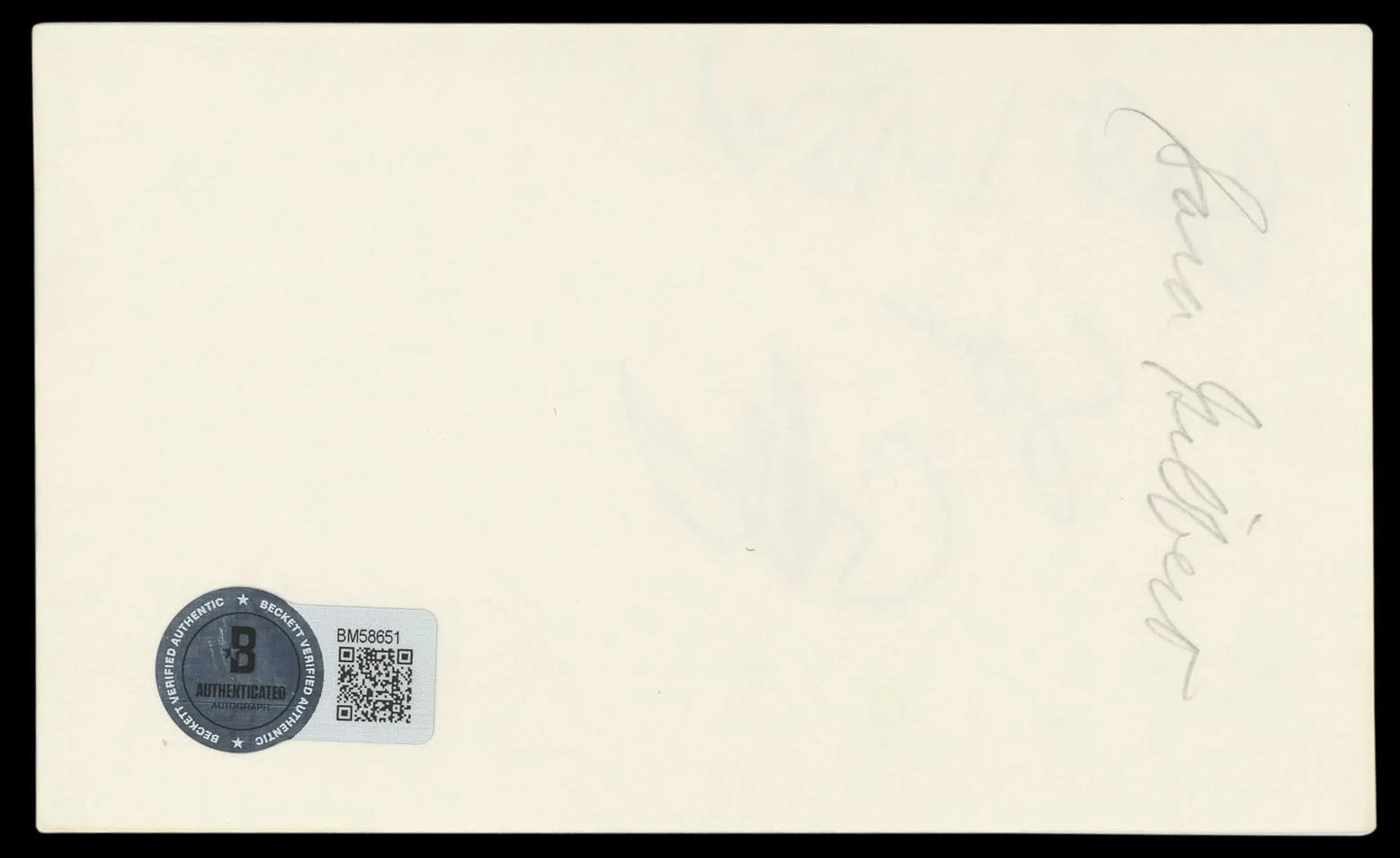 Sara Gilbert — Sara Gilbert Rosanne Best Wishes Authentic Signed 3x5 Index Card BAS #BM58651, изображение 5