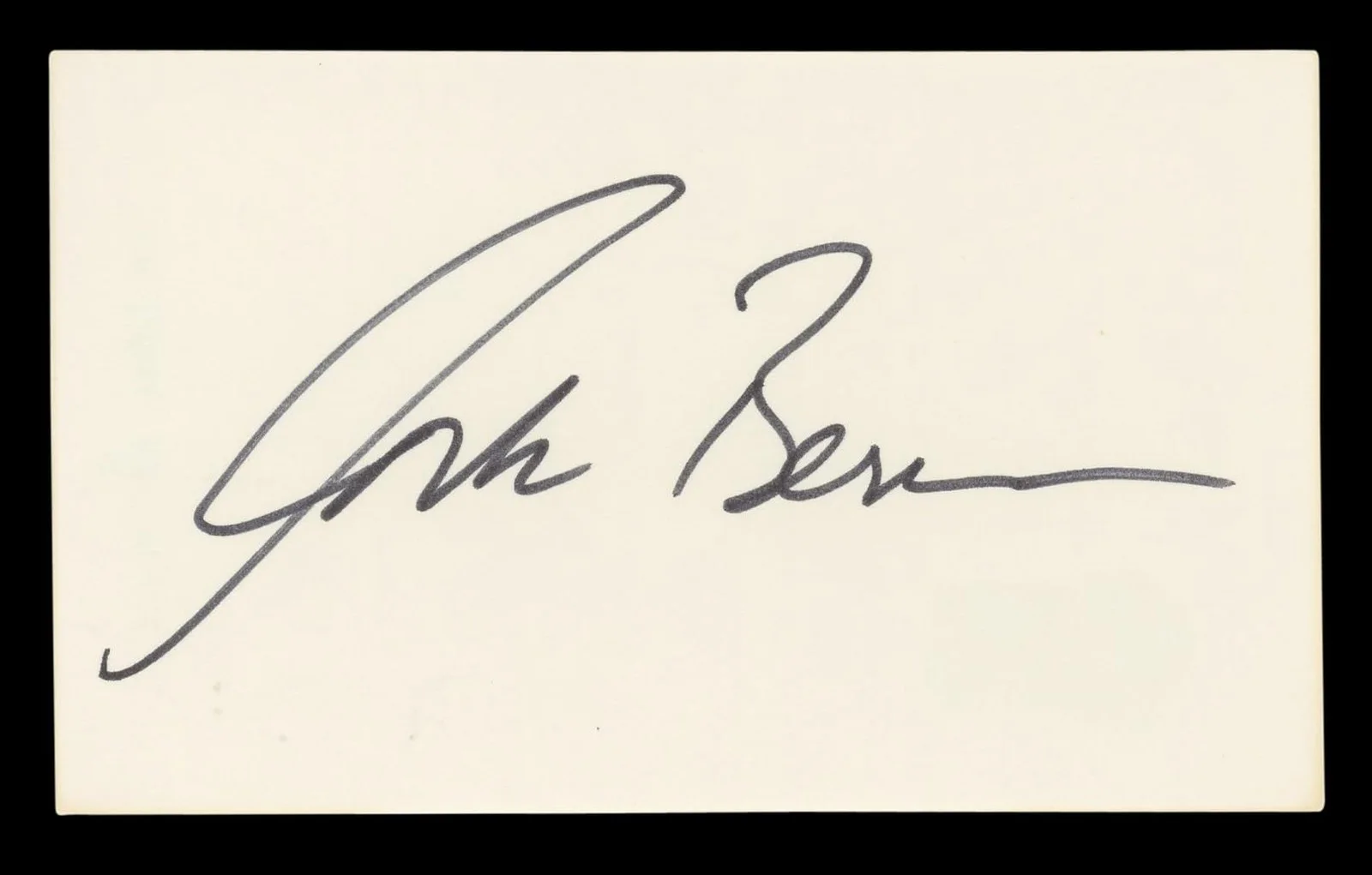 Corbin Bernsen — Corbin Bernsen L.A. Law Authentic Signed 3x5 Index Card Autographed BAS #BL96486, image 4