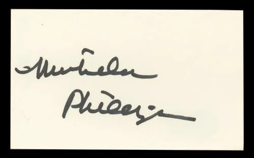 Michelle Phillips — Michelle Phillips Knots Landing Authentic Signed 3x5 Index Card BAS #BL98852, image 3