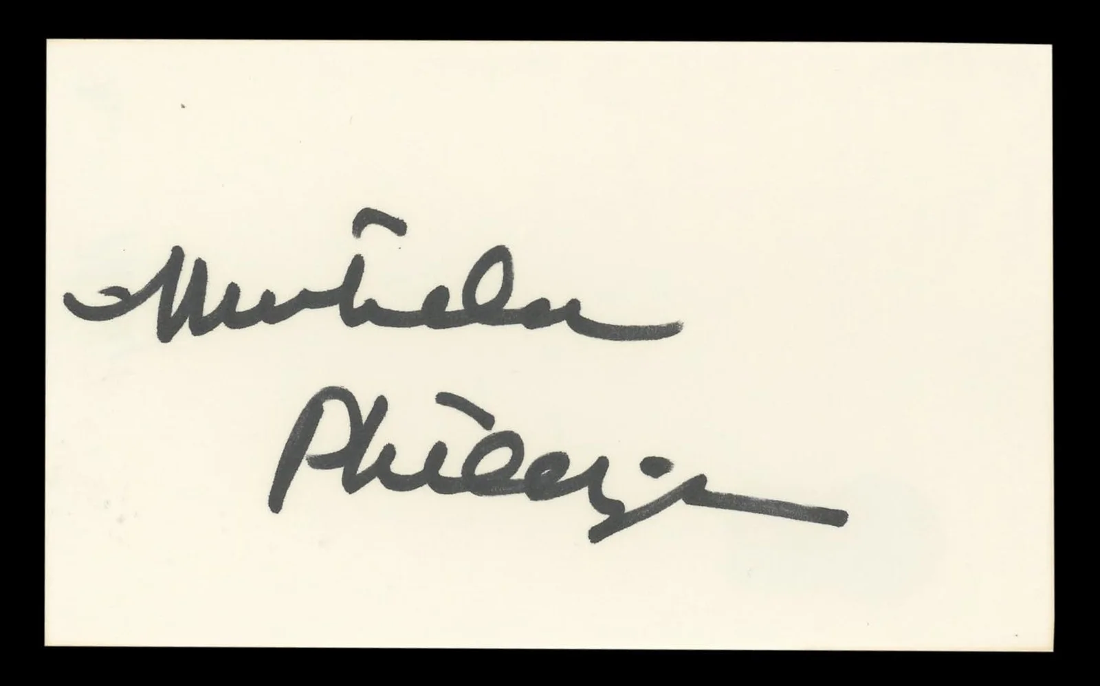 Michelle Phillips — Michelle Phillips Knots Landing Authentic Signed 3x5 Index Card BAS #BL98852, image 4
