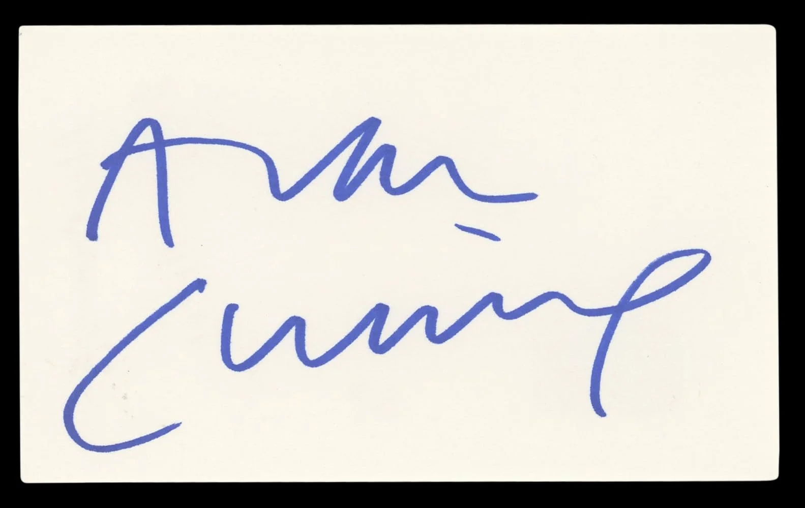 Alan Cumming — Alan Cumming The Good Wife Authentic Signed 3x5 Index Card BAS #BL96794, изображение 4