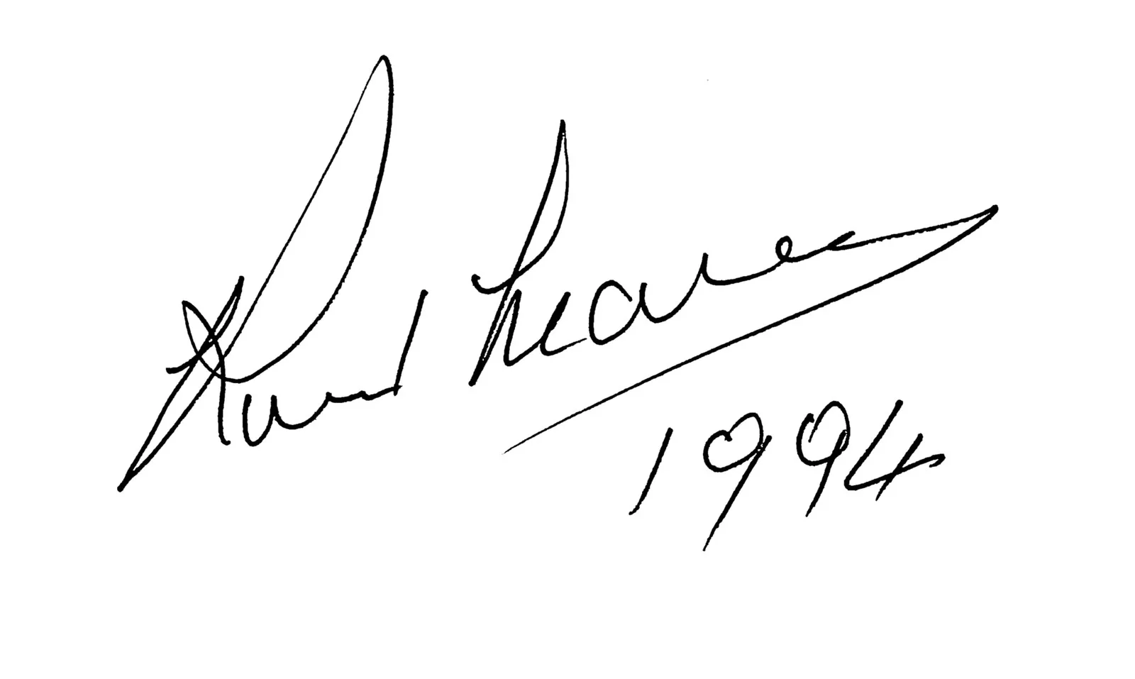 Ronald Neame — Ronald Neame The Poseidon Adventure "1994" Signed 3x5 Index Card BAS #BL96237, image 4