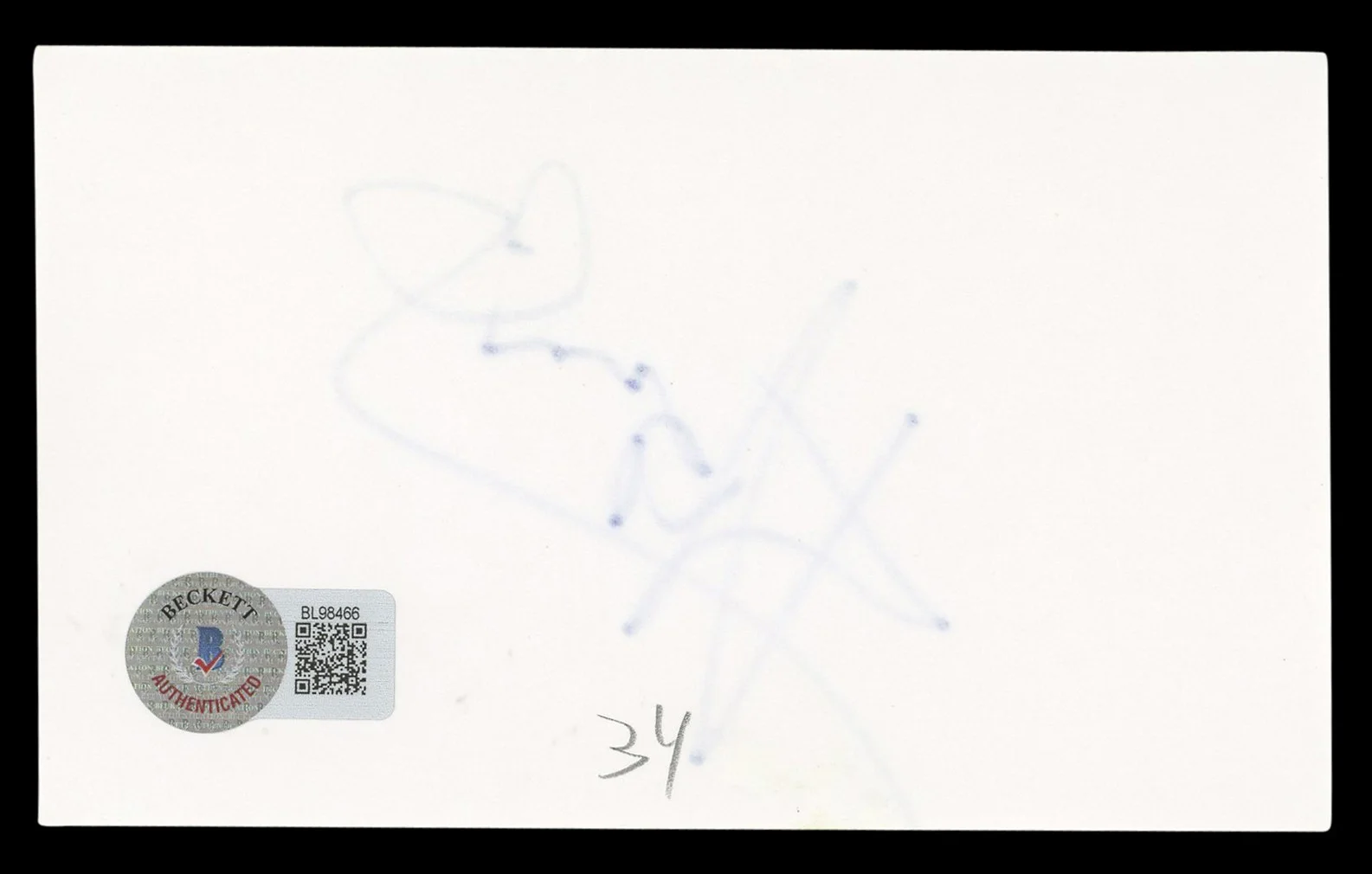 Howie Mandel — Howie Mandel Deal or No Deal Authentic Signed 3x5 Index Card BAS #BL98466, изображение 2