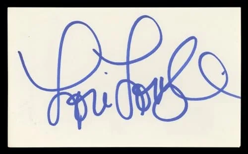 Lori Loughlin — Lori Loughlin Full House Authentic Signed 3x5 Index Card BAS #BL98560, image 3