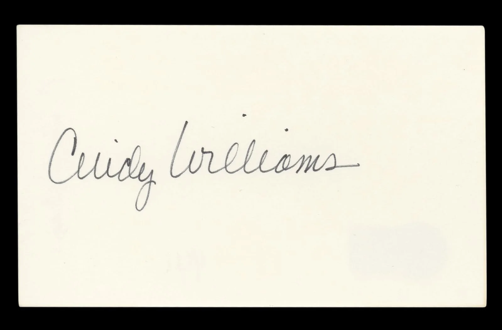 Cindy Williams — Cindy Williams Happy Days Authentic Signed 3x5 Index Card BAS #BL96544, изображение 4