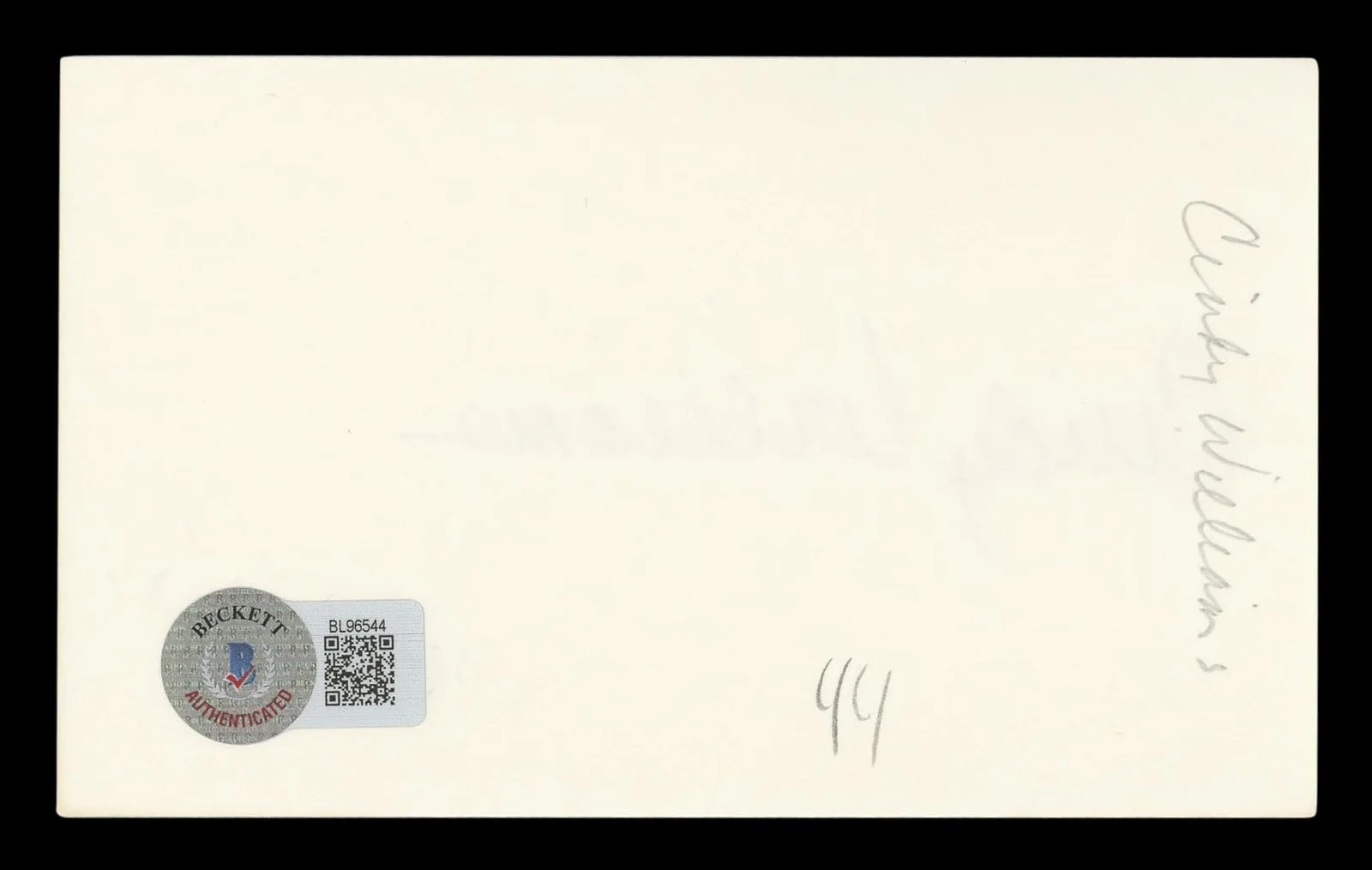 Cindy Williams — Cindy Williams Happy Days Authentic Signed 3x5 Index Card BAS #BL96544, изображение 5