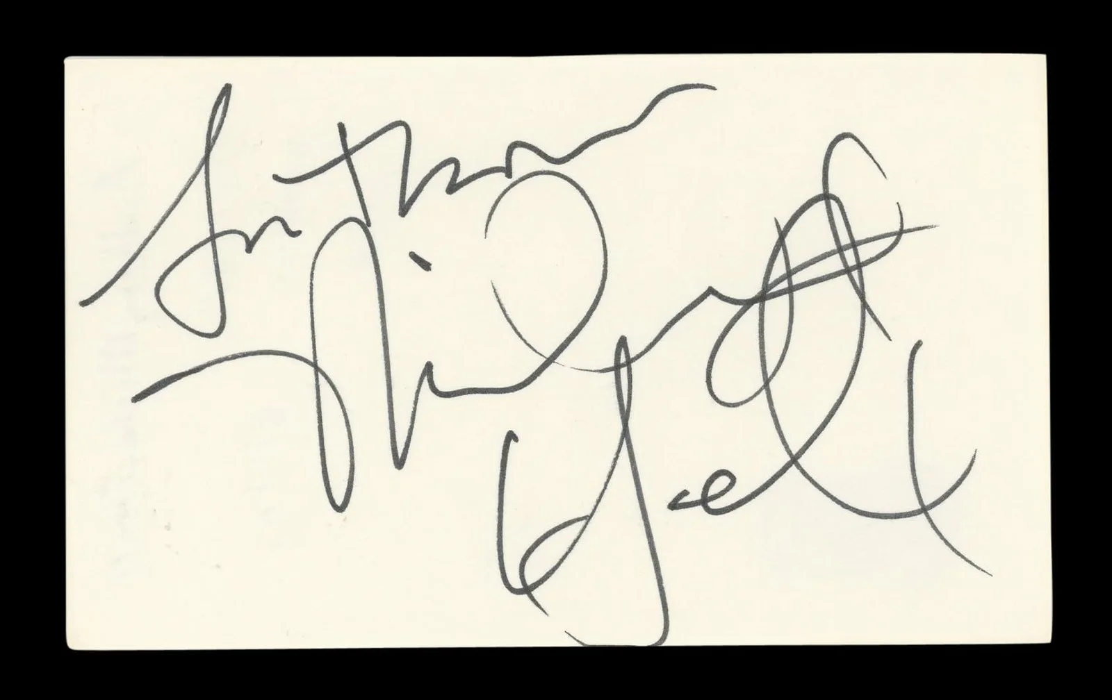 Anthony Michael Hall — Anthony Michael Hall The Breakfast Club Signed 3x5 Index Card BAS #BL96675, image 4