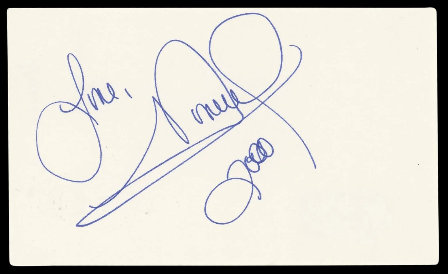Monica Arnold — Monica Arnold Big Momma's House "Love" Signed 3x5 Index Card BAS #BL98910, изображение 4