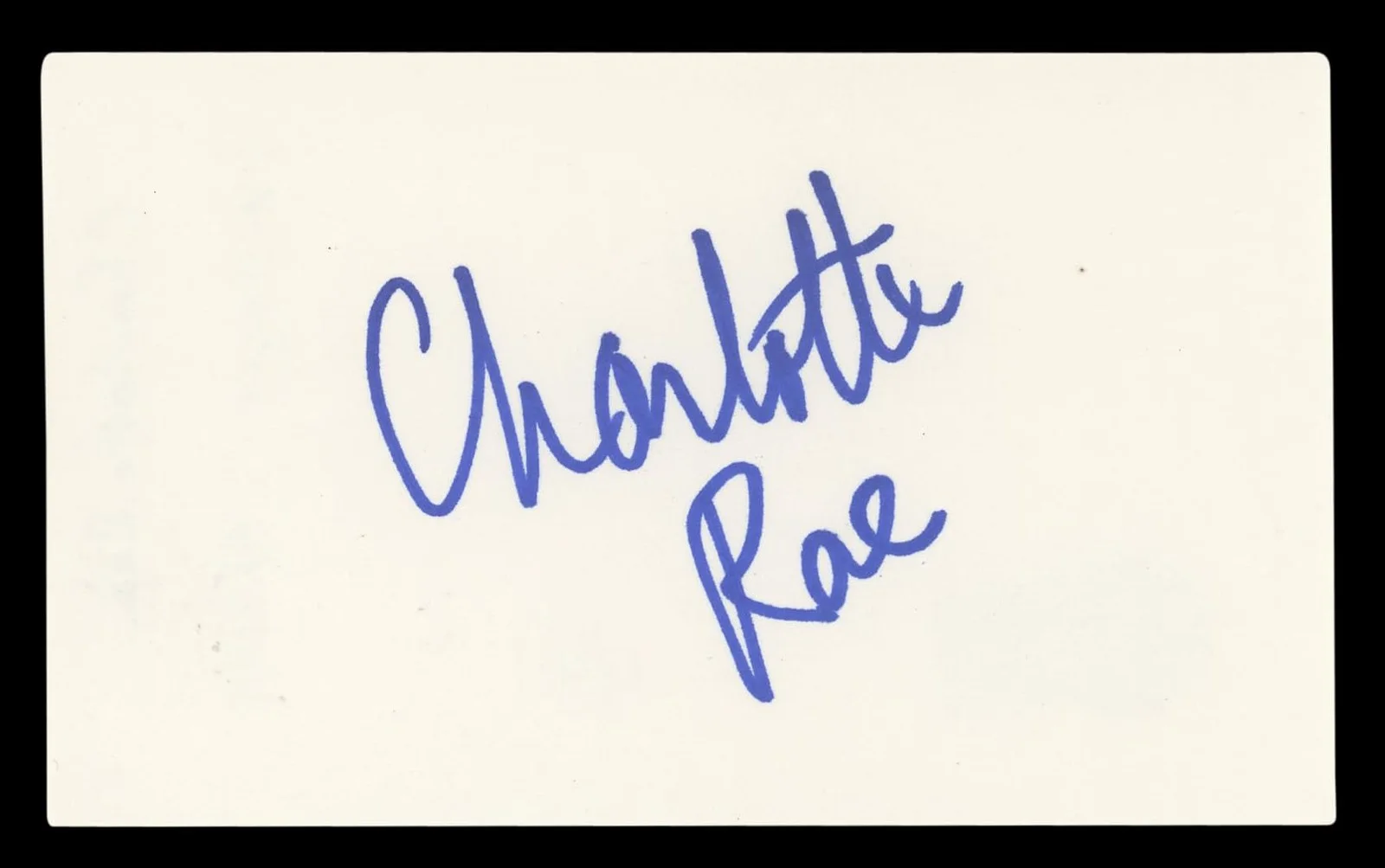 Charlotte Rae — Charlotte Rae The Facts of Life Authentic Signed 3x5 Index Card BAS #BL96729, изображение 4
