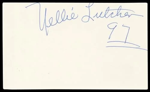 Nellie Lutcher — Nellie Lutcher Musician Authentic Signed 3x5 Index Card Autographed BAS #BL98903, изображение 3