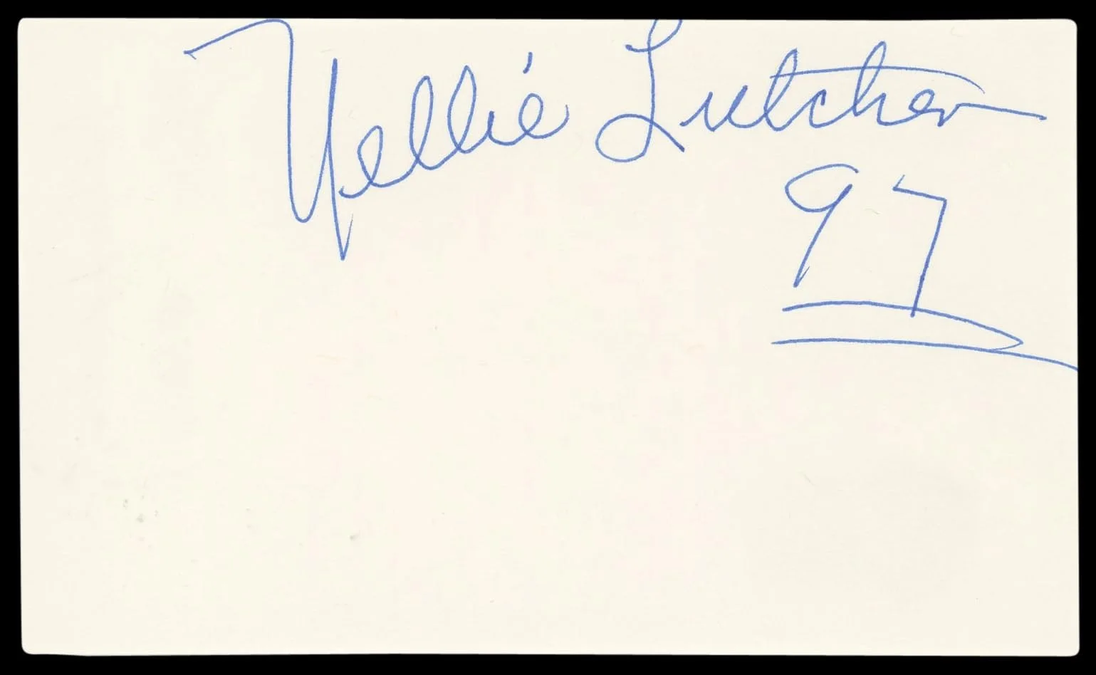 Nellie Lutcher — Nellie Lutcher Musician Authentic Signed 3x5 Index Card Autographed BAS #BL98903, изображение 4
