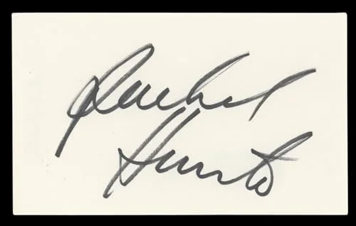Rachel Hunter — Rachel Hunter Vogue Magazine Authentic Signed 3x5 Index Card BAS #BL96950, image 3