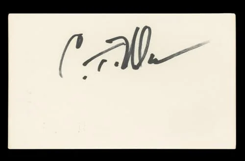 Craig T. Nelson — Craig T. Nelson Coach Authentic Signed 3x5 Index Card Autographed BAS #BL96463, image 3
