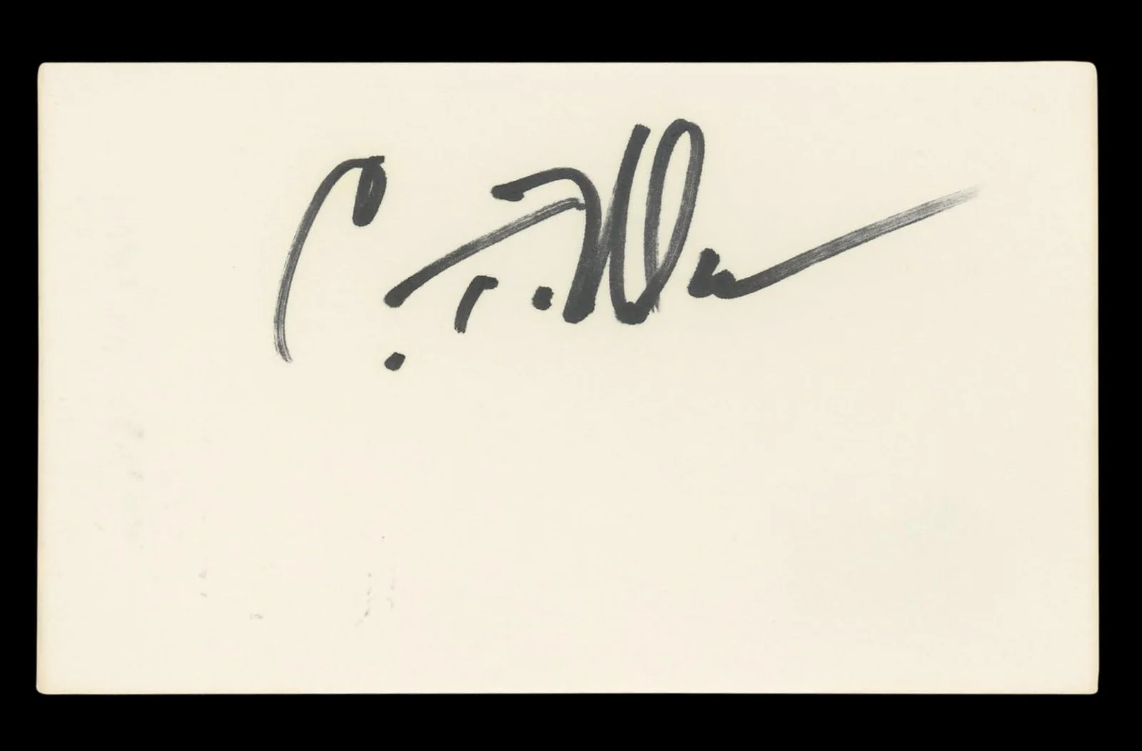 Craig T. Nelson — Craig T. Nelson Coach Authentic Signed 3x5 Index Card Autographed BAS #BL96463, image 4