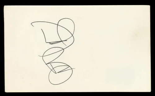Diedrich Bader — Diedrich Bader Napoleon Dynamite Authentic Signed 3x5 Index Card BAS #BL96944, image 3