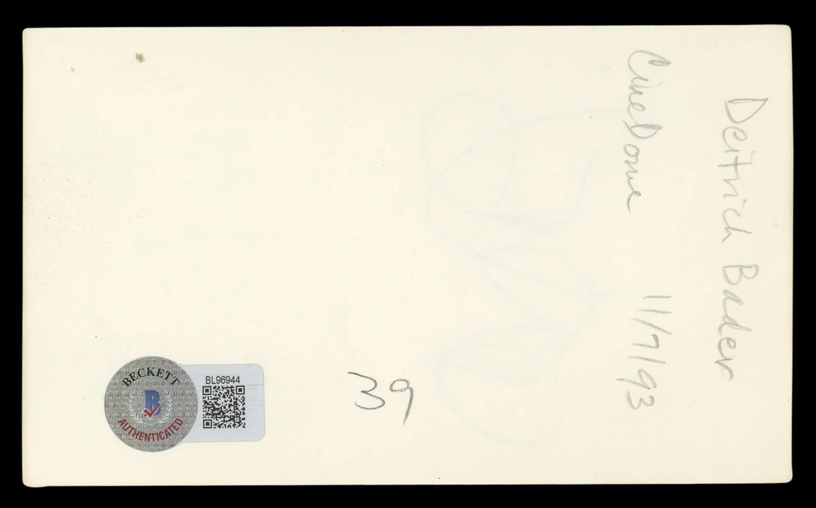 Diedrich Bader — Diedrich Bader Napoleon Dynamite Authentic Signed 3x5 Index Card BAS #BL96944, image 5