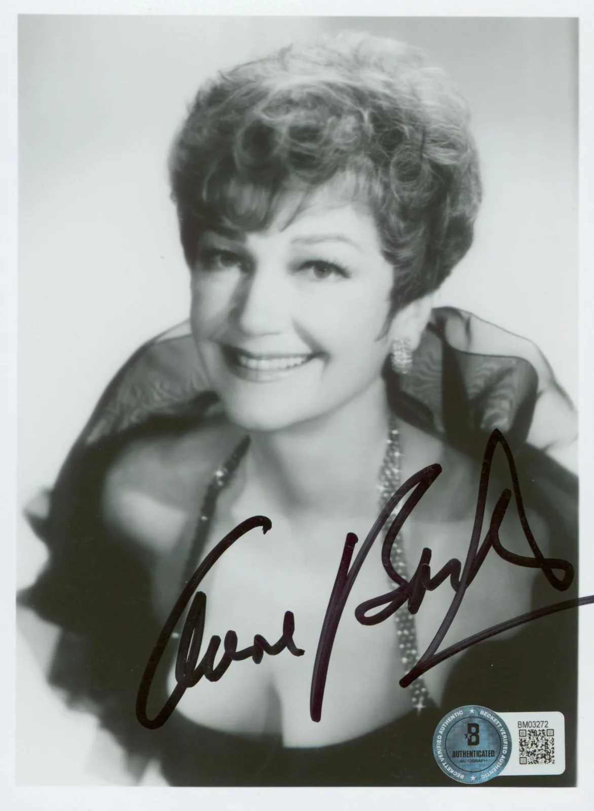 Anne Baxter — Anne Baxter The Ten Commandments Authentic Signed 5x7 Photo BAS #BM03272, image 3