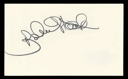 Robert Stack — Robert Stack Airplane! Authentic Signed 3x5 Index Card Autographed BAS #BL96870, image 3