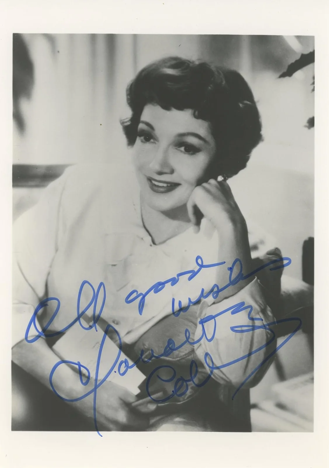 Claudette Colbert — Claudette Colbert It Happened One Night Authentic Signed 5x7 Photo BAS #BK43342, image 4
