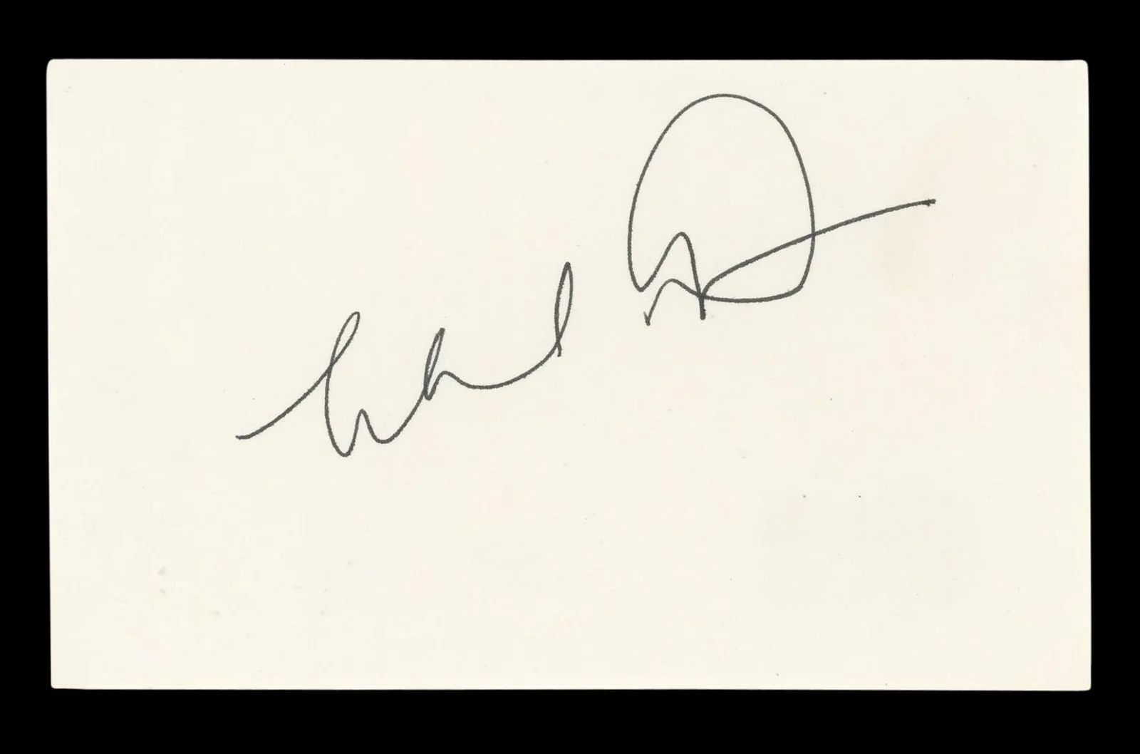 Michael Dorn — Michael Dorn Star Trek Authentic Signed 3x5 Index Card Autographed BAS #BL96701, image 4