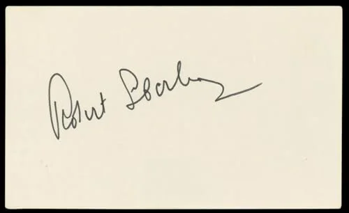 Robert Sterling — Robert Sterling Roughshod Authentic Signed 3x5 Index Card BAS #BL96887, image 3