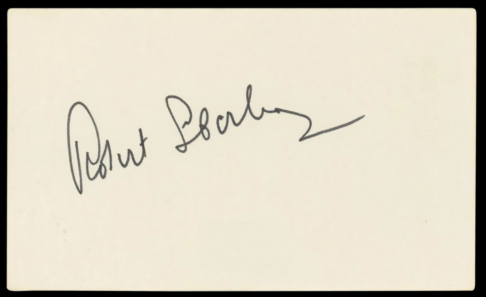 Robert Sterling — Robert Sterling Roughshod Authentic Signed 3x5 Index Card BAS #BL96887, image 4