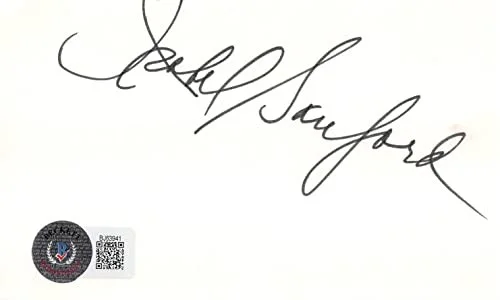 Isabel Sanford — Isabel Sanford The Jeffersons Authentic Signed 3x5 Index Card BAS #BJ63941, image 2