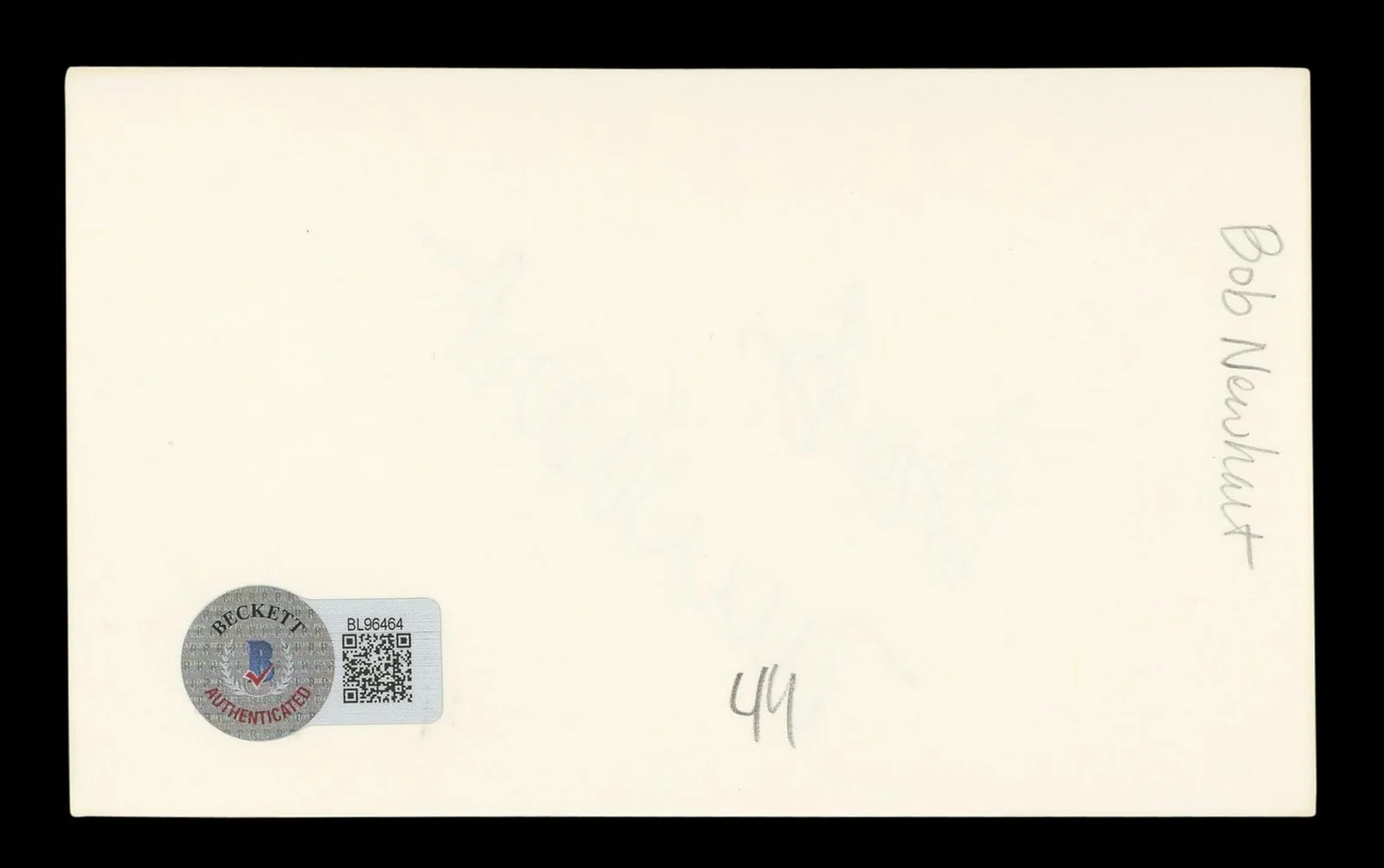 Bob Newhart — Bob Newhart The Big Bang Theory Authentic Signed 3x5 Index Card BAS #BL96464, изображение 5