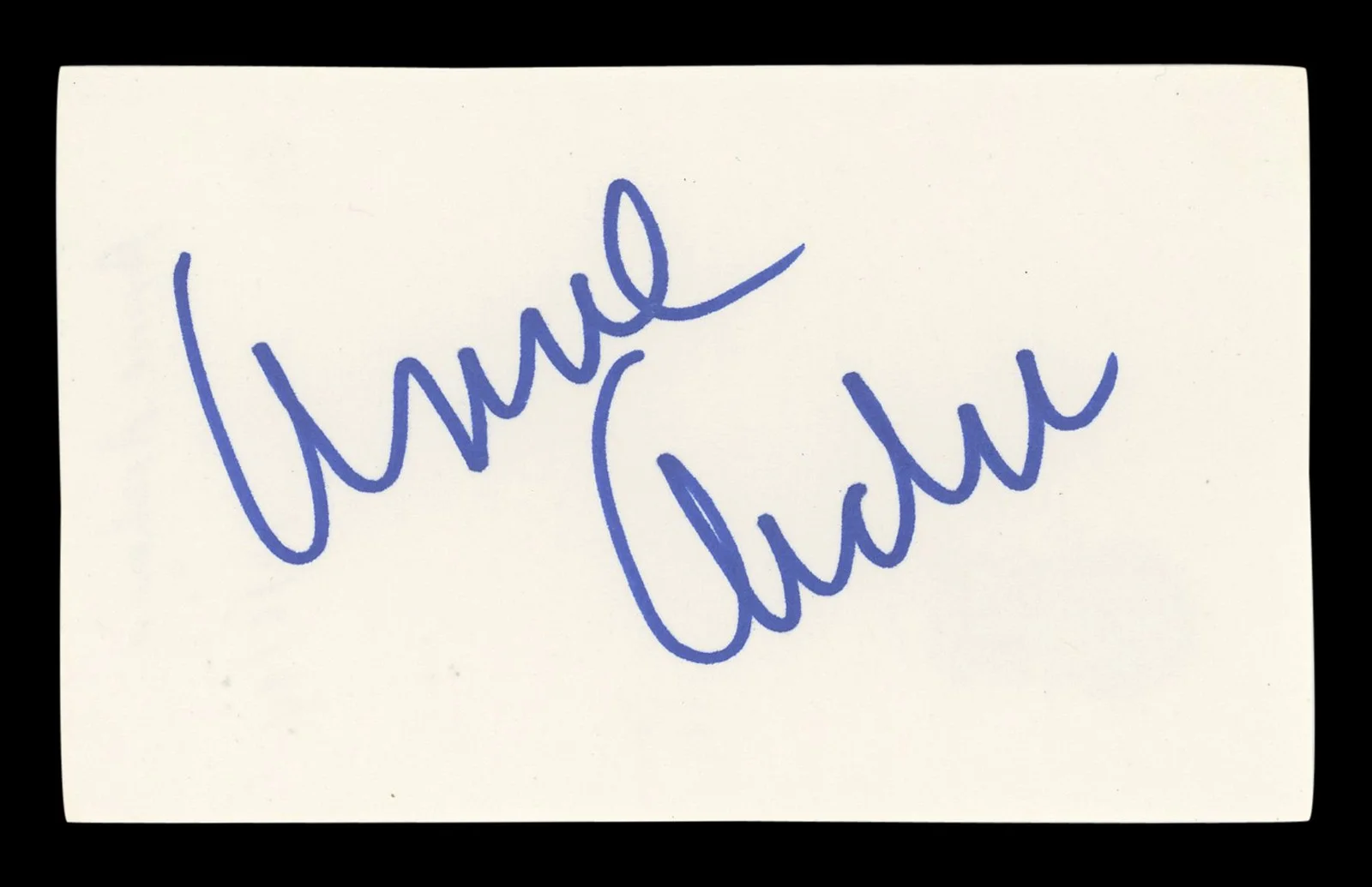 Anne Archer — Anne Archer Fatal Attraction Authentic Signed 3x5 Index Card BAS #BL96925