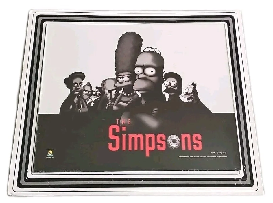 Original 2001 Simpsons Sopranos Parody Picture 8" X 10" Includes Glass For Frame, image 2