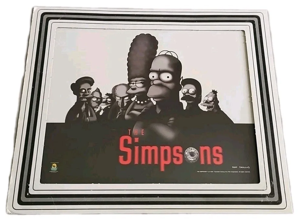 Original 2001 Simpsons Sopranos Parody Picture 8" X 10" Includes Glass For Frame, image 5