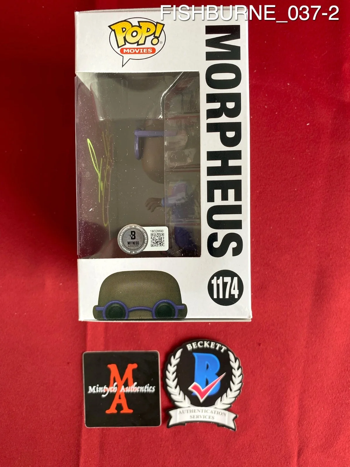 Laurence Fishburne — Laurence Fishburne signed Morpheus Funko Pop #1174 The Matrix Beckett, image 2