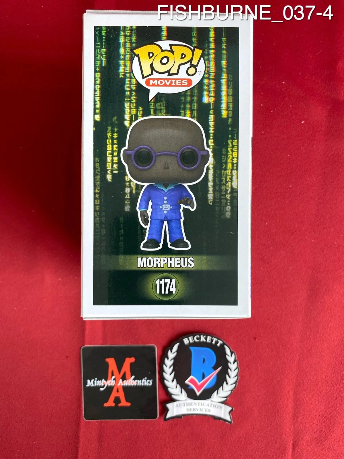 Laurence Fishburne — Laurence Fishburne signed Morpheus Funko Pop #1174 The Matrix Beckett, image 4