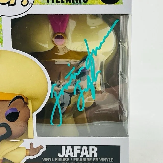 Jonathan Freeman Autographed Alladin Jafar Disney Villains Funko Pop #1519 OCCM, image 2