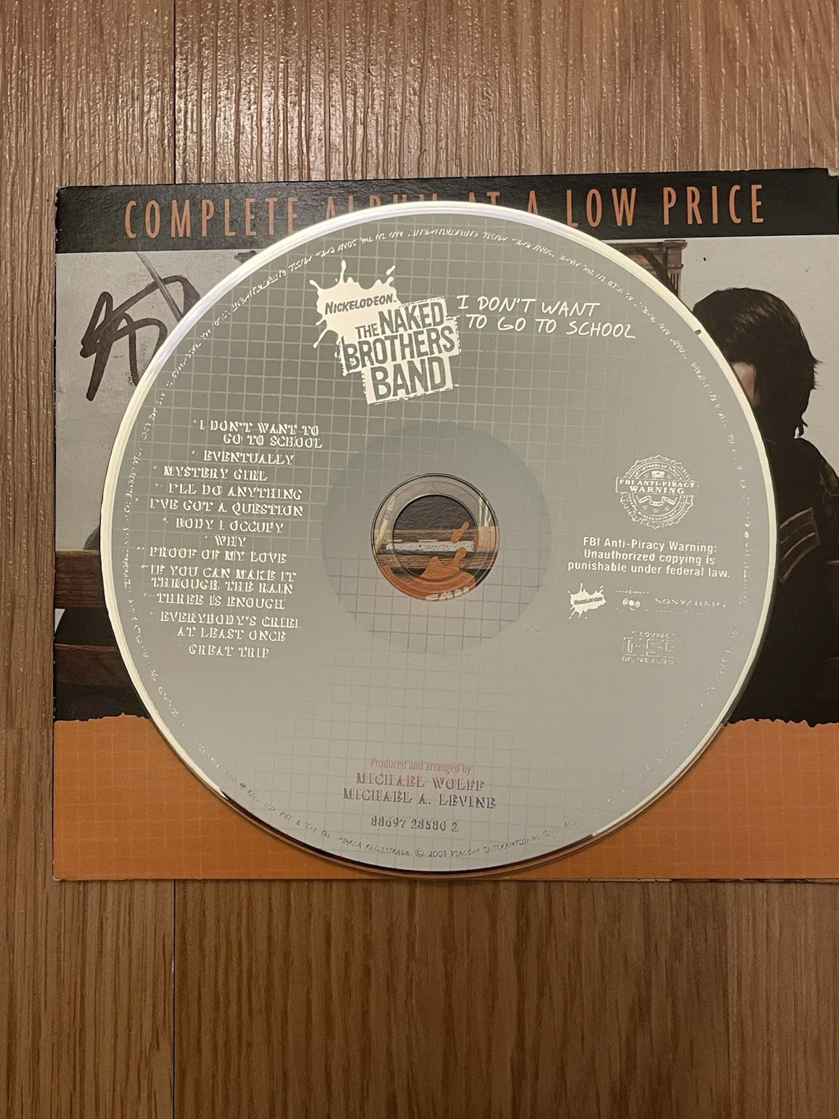 Signed Nickelodeon The Naked Brothers Band Cd Nat Wolf Alex Wolf Autograph, изображение 3