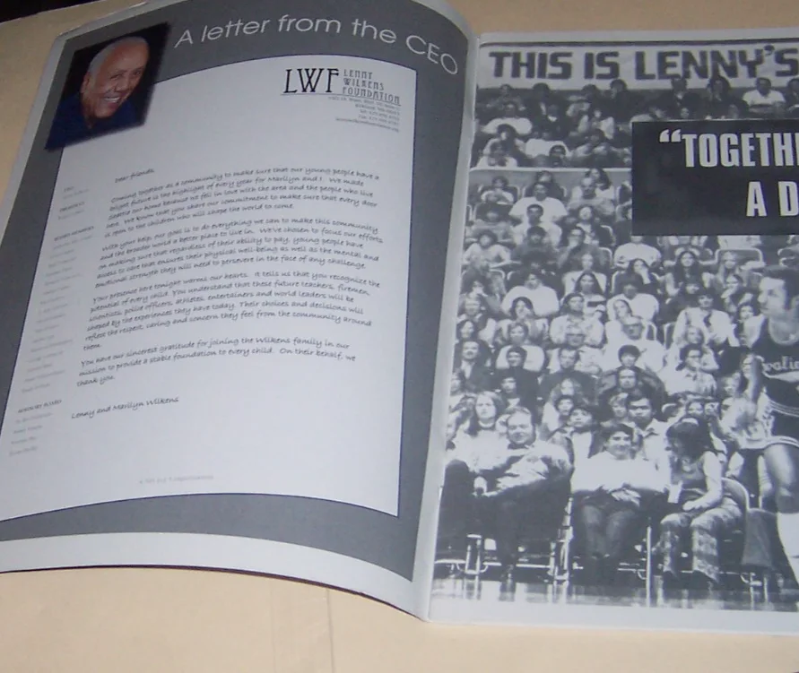 LENNY WILKINS signed PHOTO AUTOGRAPHED CELEBRITY PROGRAM 2012 DECEASED, image 3