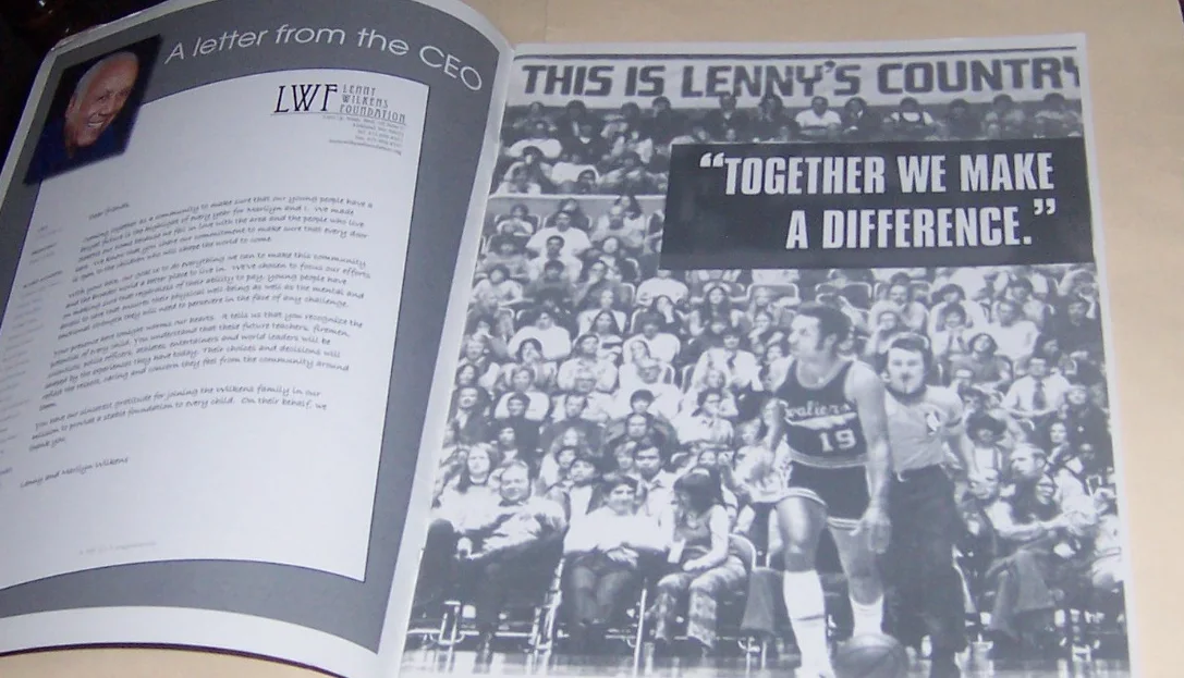 LENNY WILKINS signed PHOTO AUTOGRAPHED CELEBRITY PROGRAM 2012 DECEASED, image 4