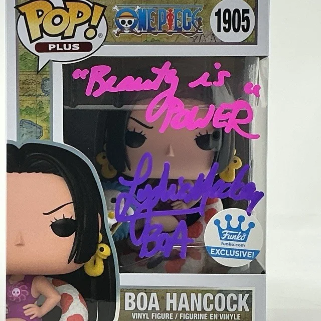 Lydia Mackay Autographed Anime Boa Hancock One Piece Funko Pop Plus #1905 OCCM, изображение 2
