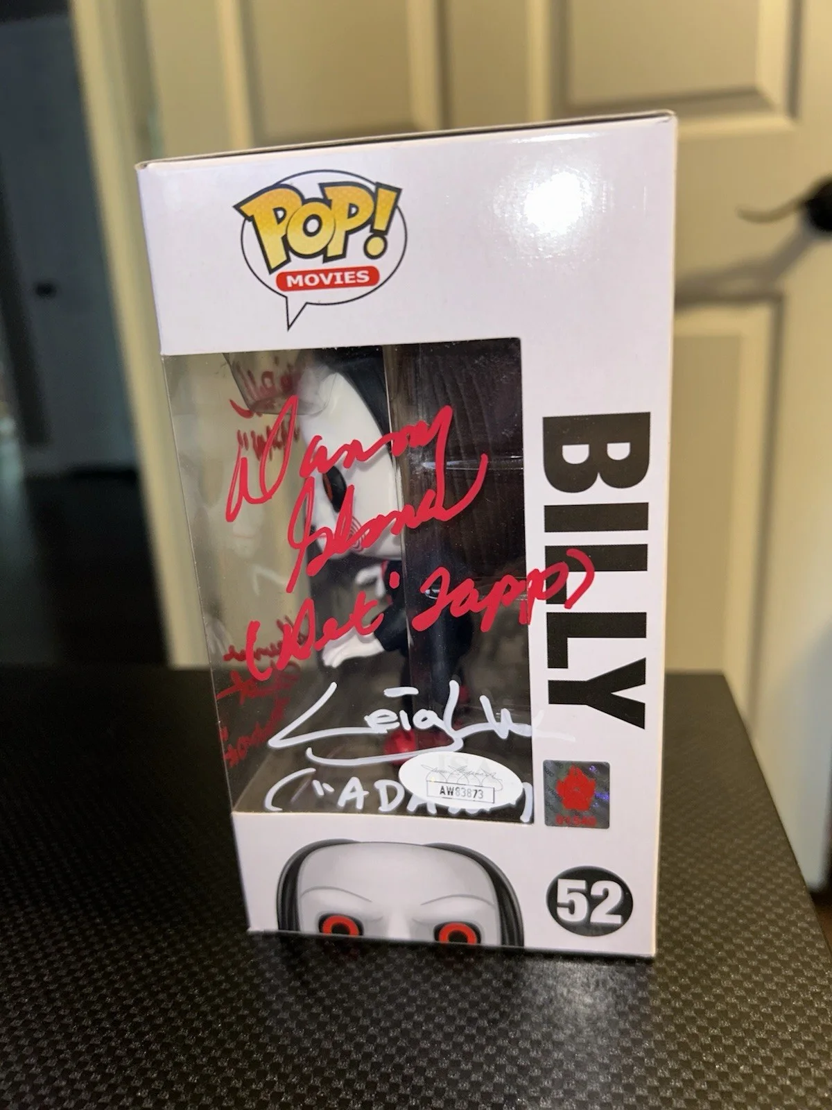 Saw Billy Funko Pop 52 Signed By Tobin Bell, Shawnee Smith Leigh Whannel Glover, изображение 2